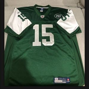 VTG New York Jets Tim Tebow #15 Sewn Embroidered Football Jersey NFL Men 54